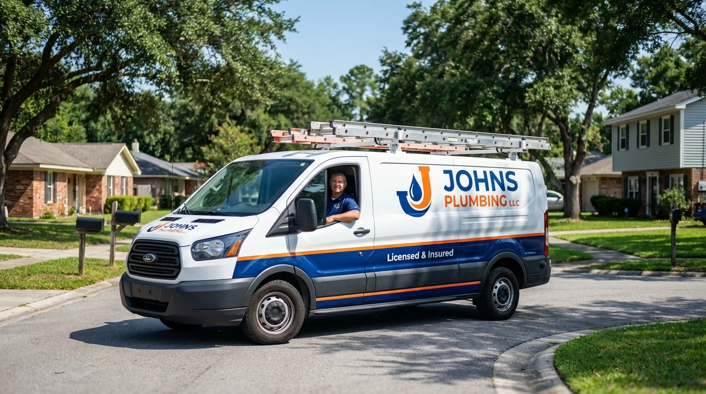 Johns Plumbing LLC service van in Ravensdale, WA