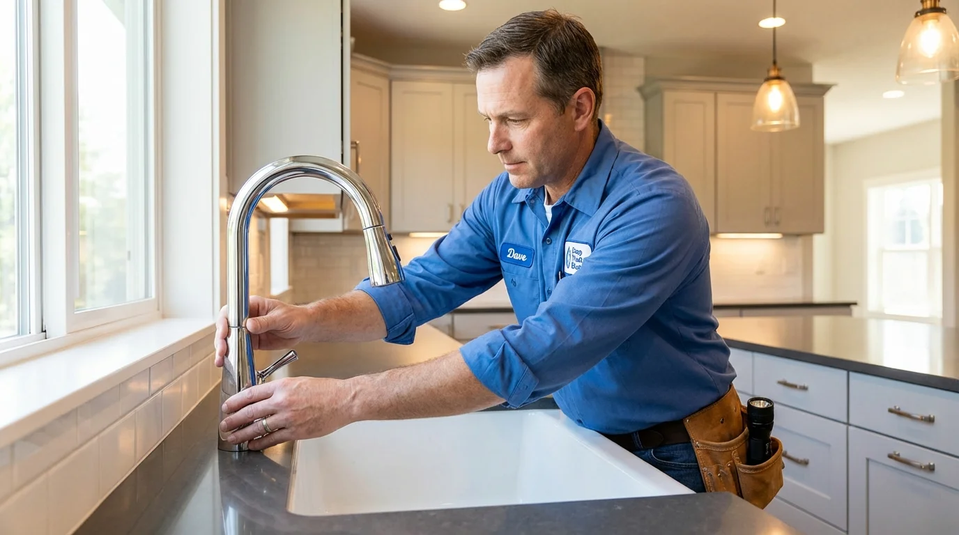 Kitchen faucet installation by Johns Plumbing LLC in Ravensdale