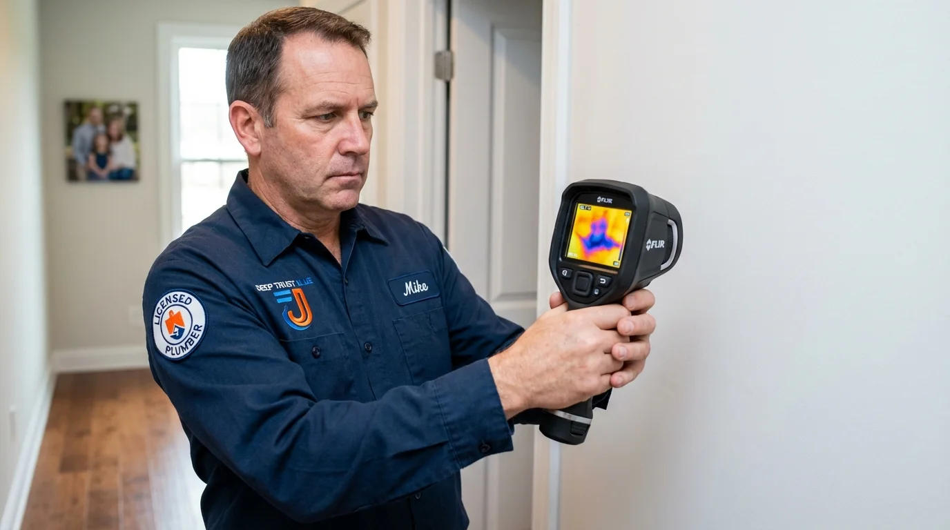 Thermal imaging leak detection by Johns Plumbing LLC in Ravensdale